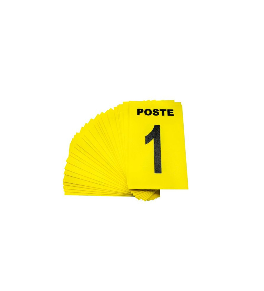 Jeu de 24 cartes de poste jaune + 3 neutres jaune 