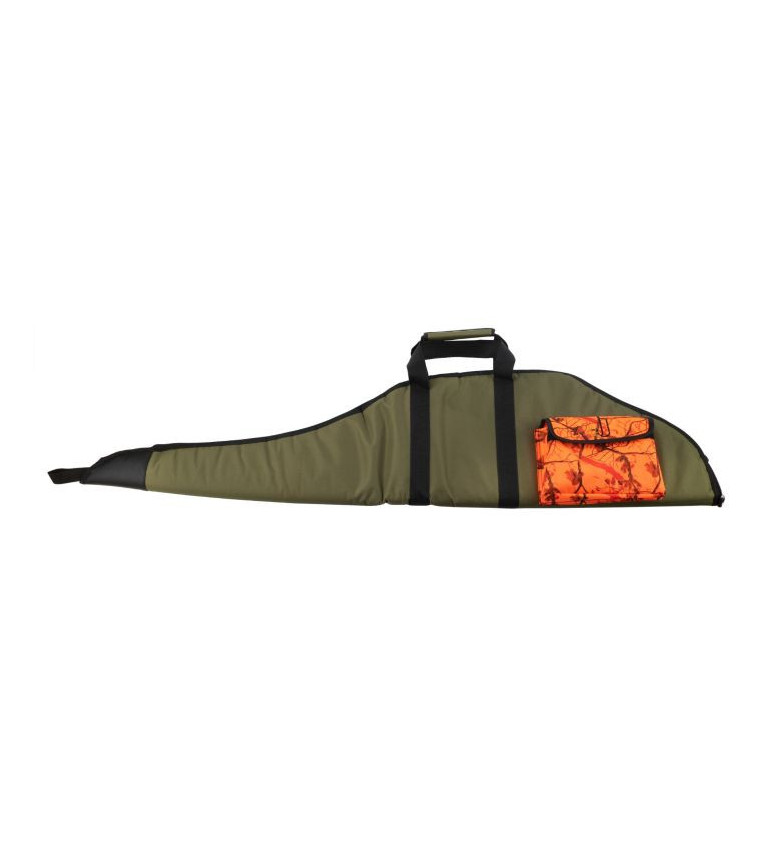 Etui carabine chamba avec poche januel 125 cm vert et orange camo 