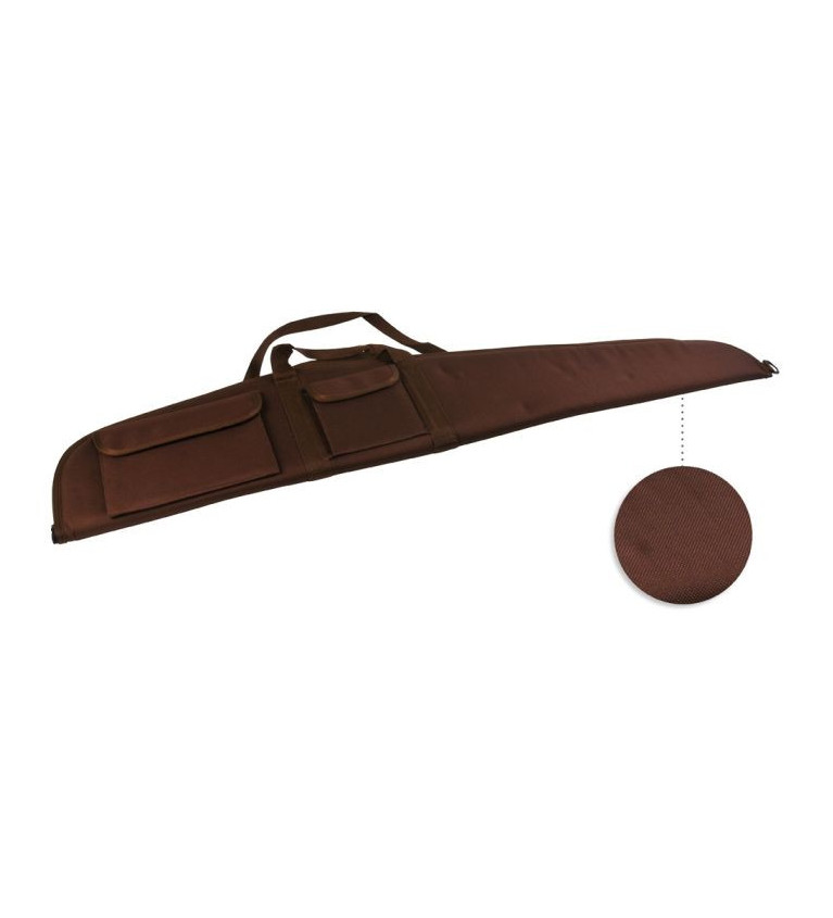 Etui carabine chazot 120 cm marron avec poche 