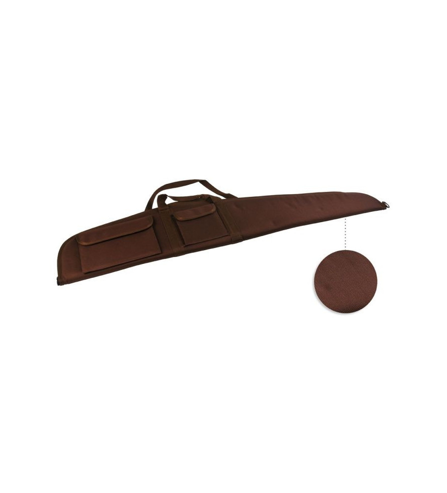 Etui carabine chazot 120 cm marron avec poche 