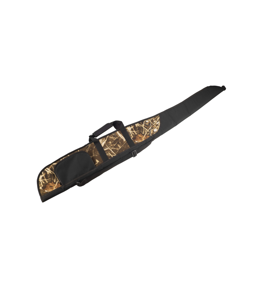 Etui fusil champs avec poche 140 cm camo roseaux 