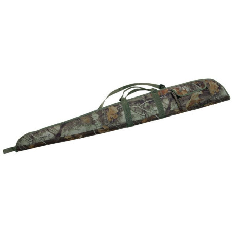 Etui fusil chana 130 cm camo sous-bois avec poche 