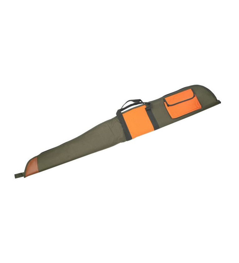 Etui fusil chorsin 130 cm vert et orange avec poche 