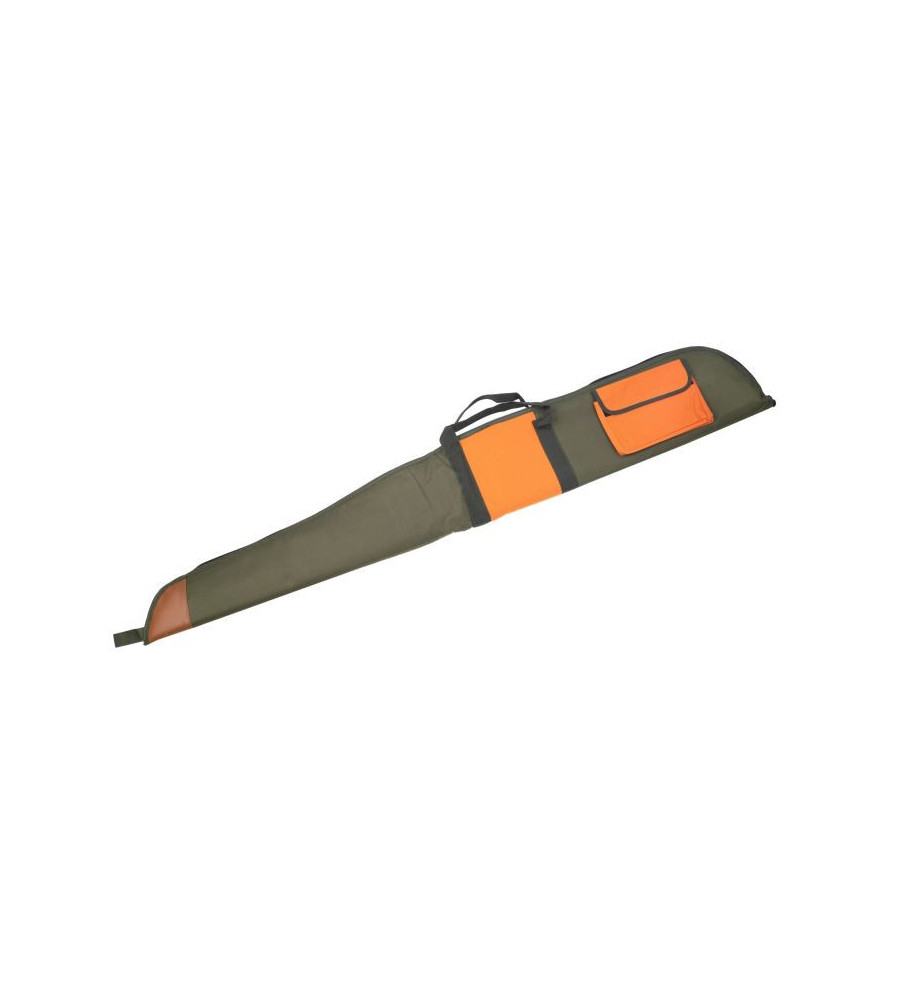 Etui fusil chorsin 130 cm vert et orange avec poche 