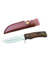 Couteau chasse manche bois lame de 12 cm 