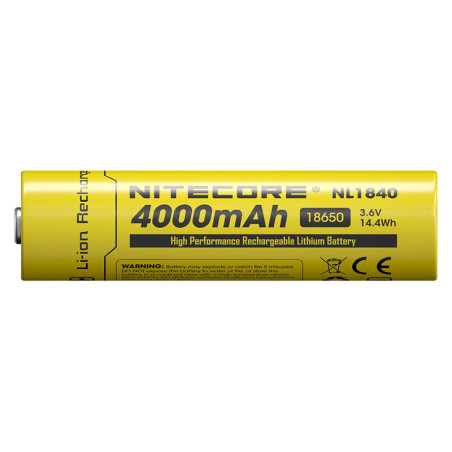 Accu Li-ion 18650 - Capacité 4000mAh 