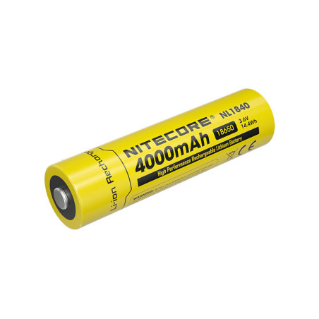 Accu Li-ion 18650 - Capacité 4000mAh 