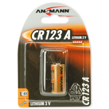 Pile Lithium CR123 3 volts - Ansmann 