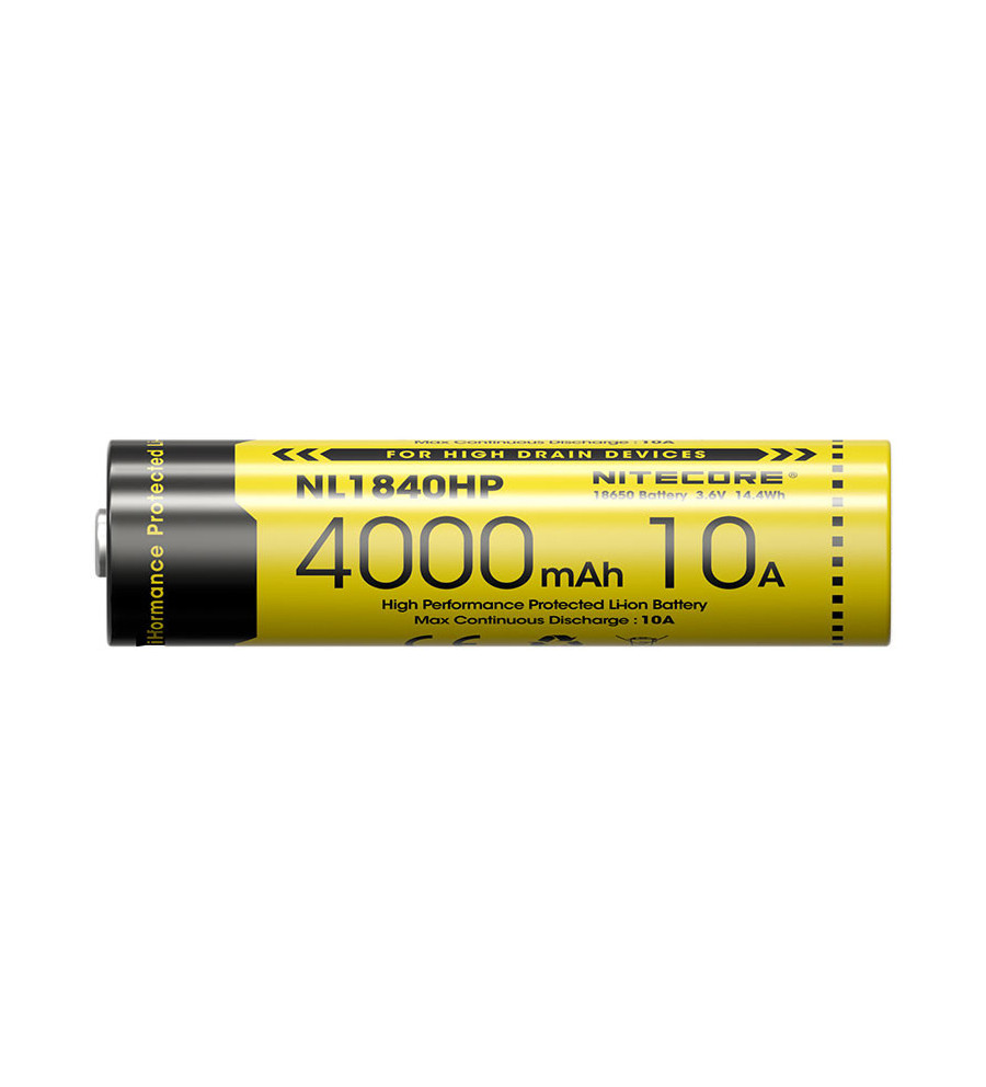 Accu Li-ion 18650 Hautes Performances 10A - Capacité 4000mAh 