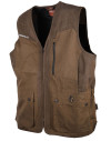 Gilet bicolore marron 