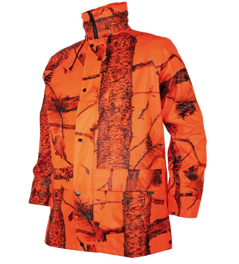 Veste de pluie camouflage orange 