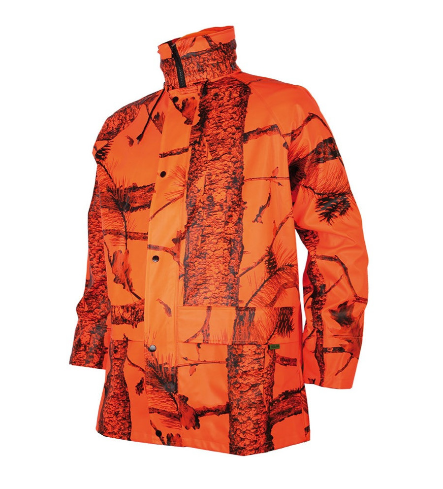 Veste de pluie camouflage orange 