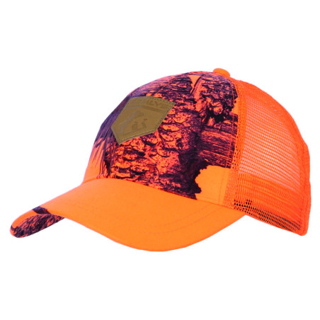 Casquette maille camo orange 