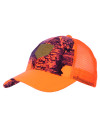 Casquette maille camo orange 