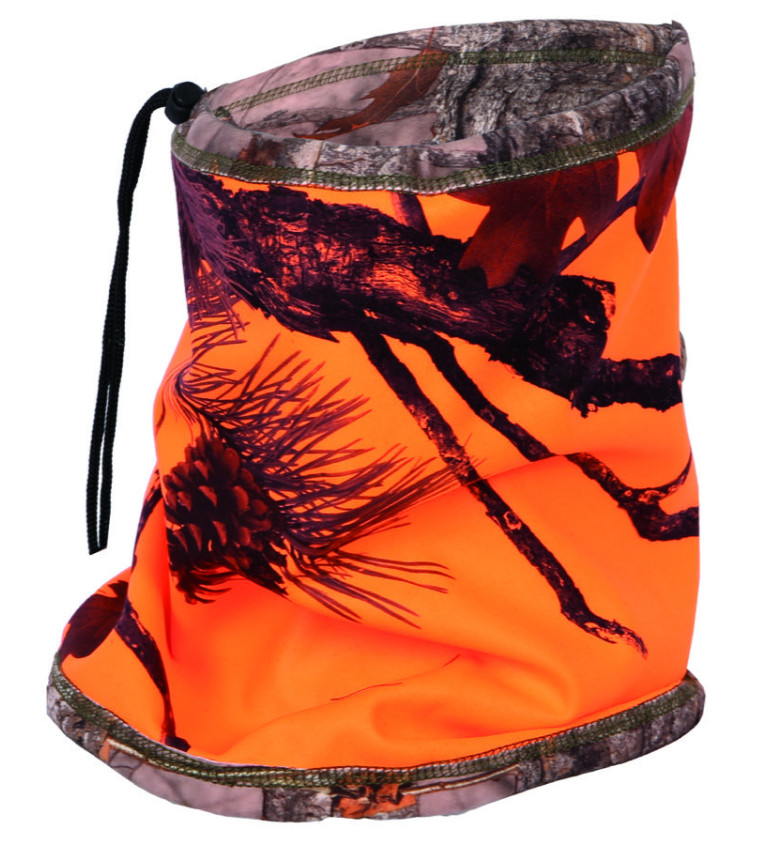 Tour de cou reversible camo orange/forest 