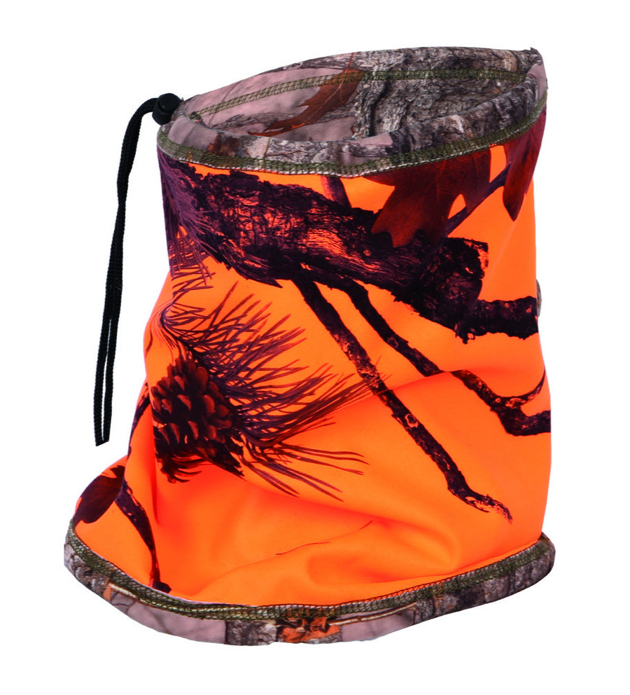 Tour de cou reversible camo orange/forest 