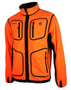 Veste Polar reverse orange/marron 