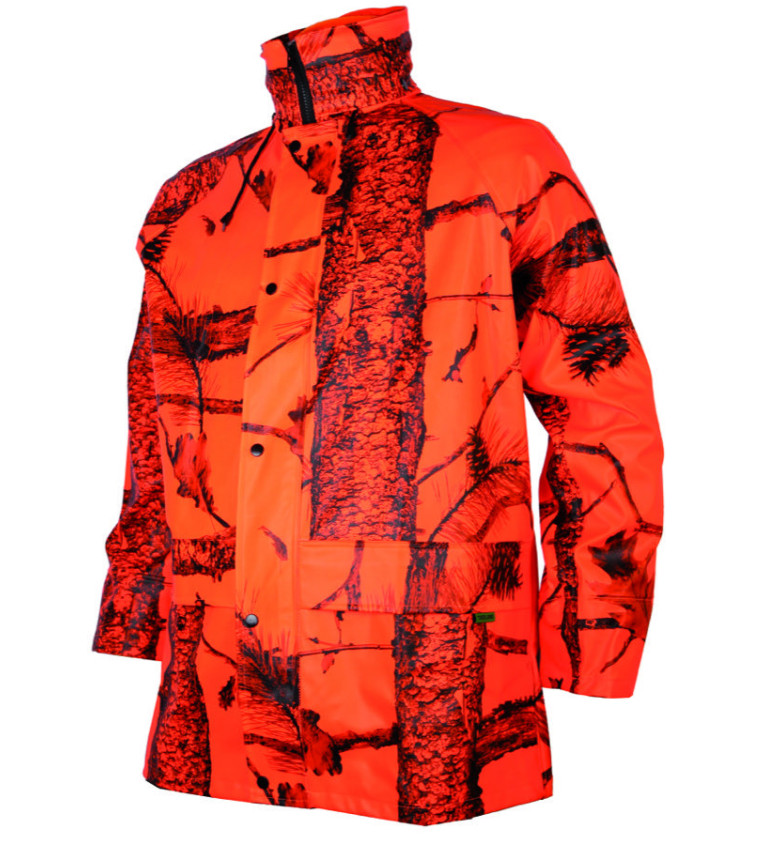 Veste pluie camo orange enfant 