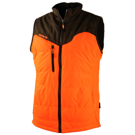 Gilet reversible marron/orange Thermo-hunt 