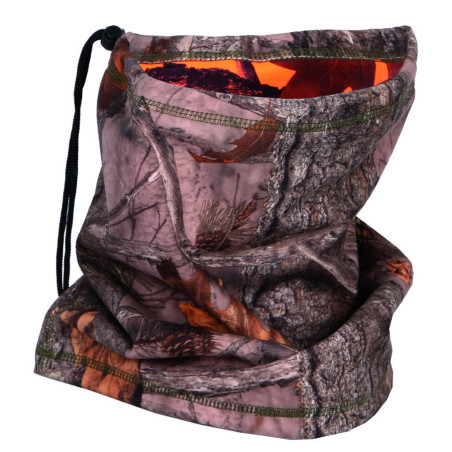 Tour de cou reversible camo orange/forest 