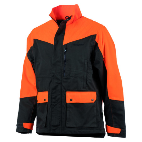 Veste bicolore orange/verte 