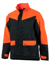 Veste bicolore orange/verte 