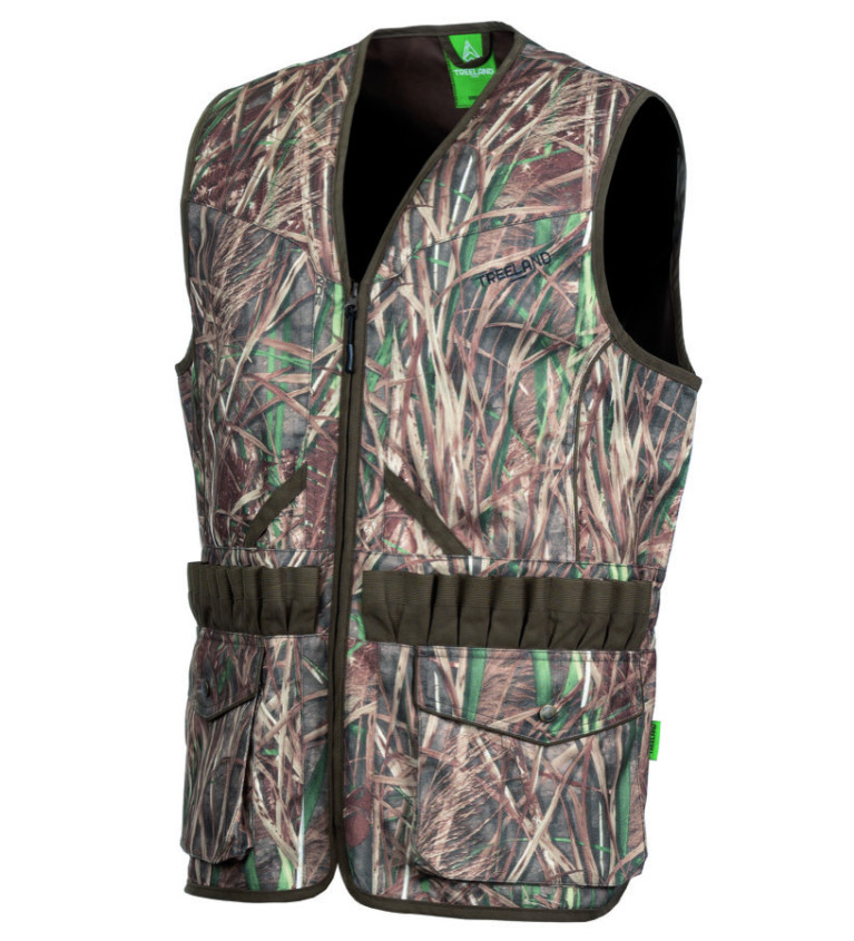 Gilet camo roseaux 