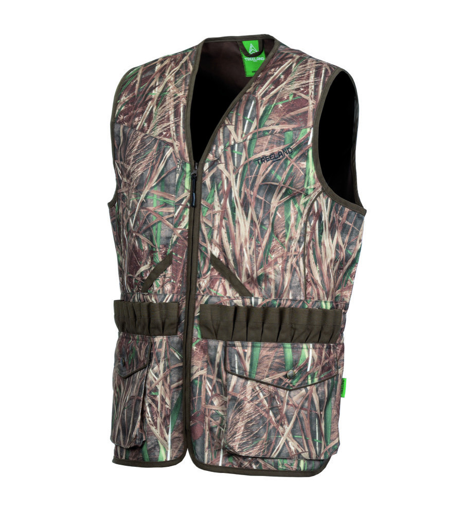 Gilet camo roseaux 