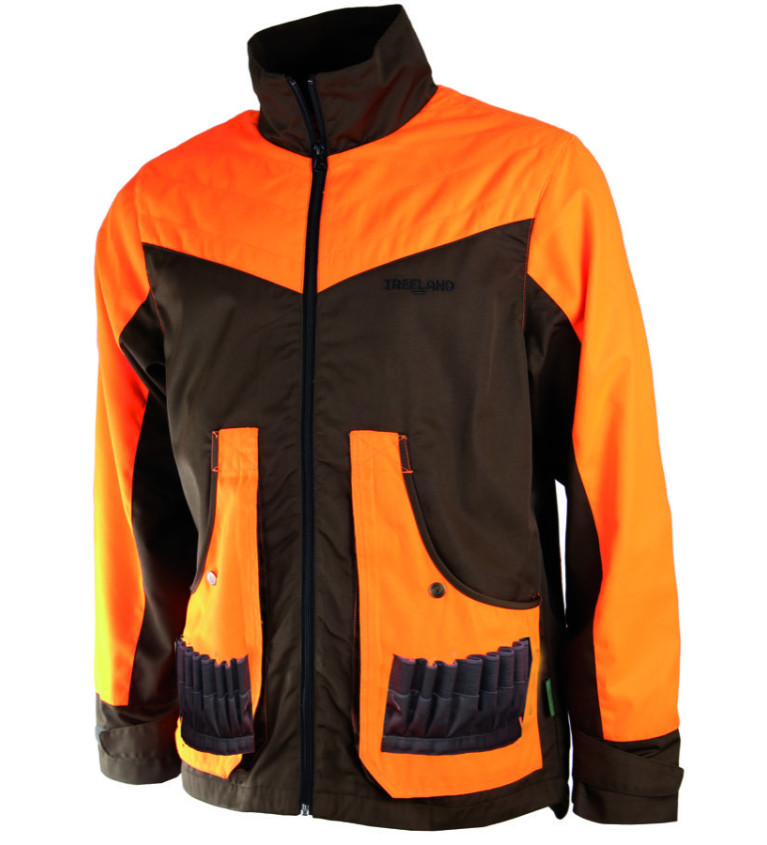 Veste orange/marron 