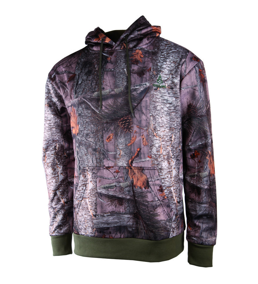 Sweat polaire camo Forest Capuche 