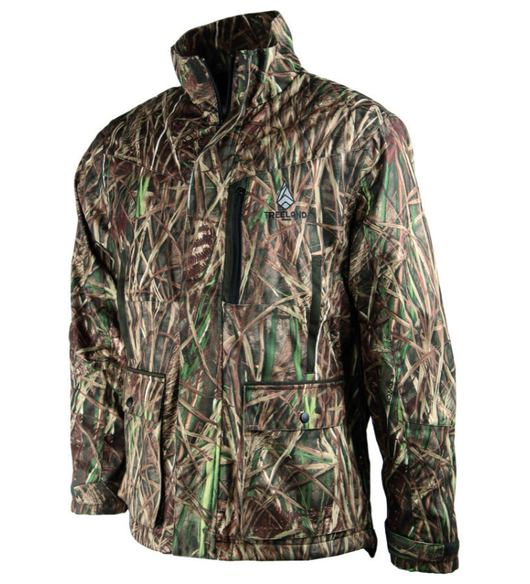 Veste bicolore camo roseaux/verte 