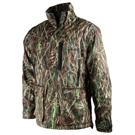 Veste bicolore camo roseaux/verte 