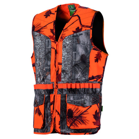 Gilet camo orange/forest 