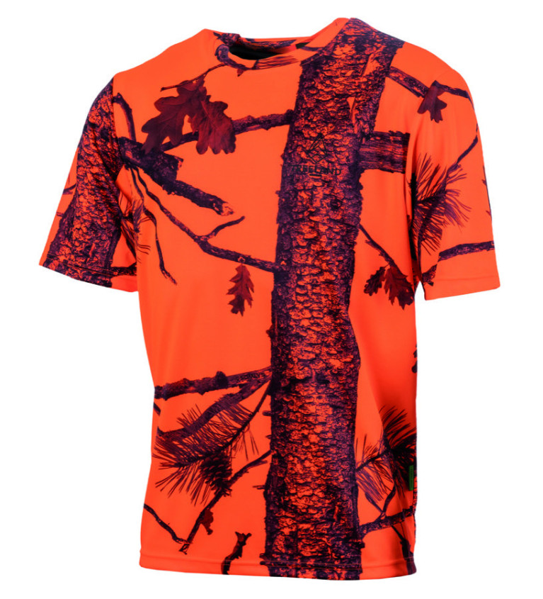 T-shirt camo orange fire 