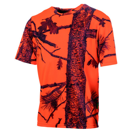 T-shirt camo orange fire 