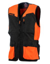 Gilet marron/orange 