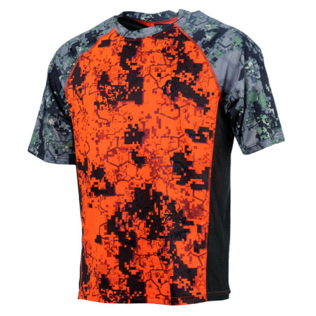 T-shirt stretch digital orange 