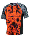 T-shirt stretch digital orange 