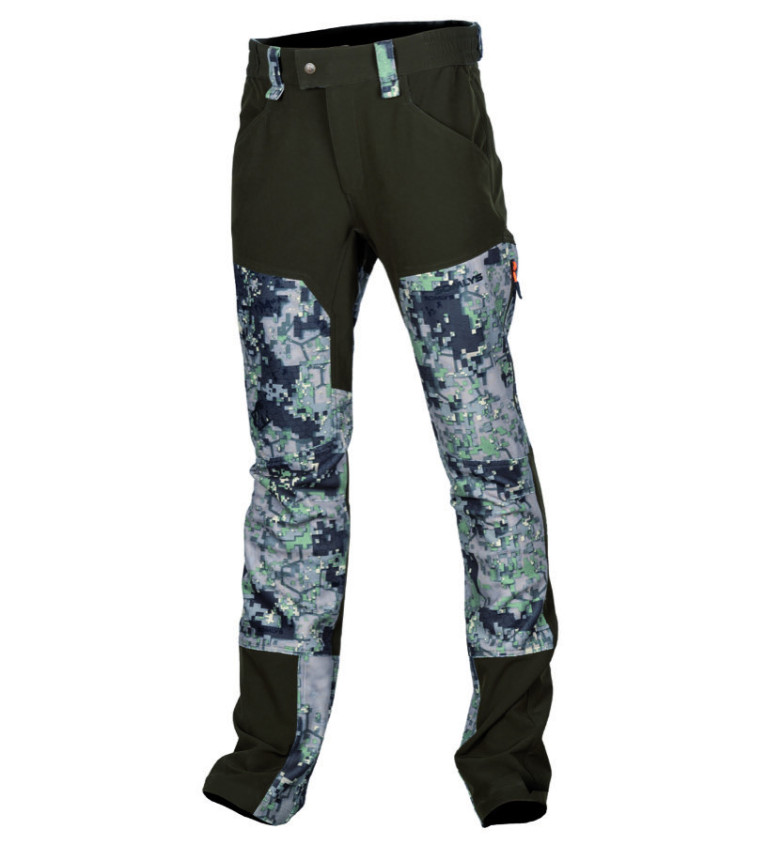 Pantalon stretch digital vert 