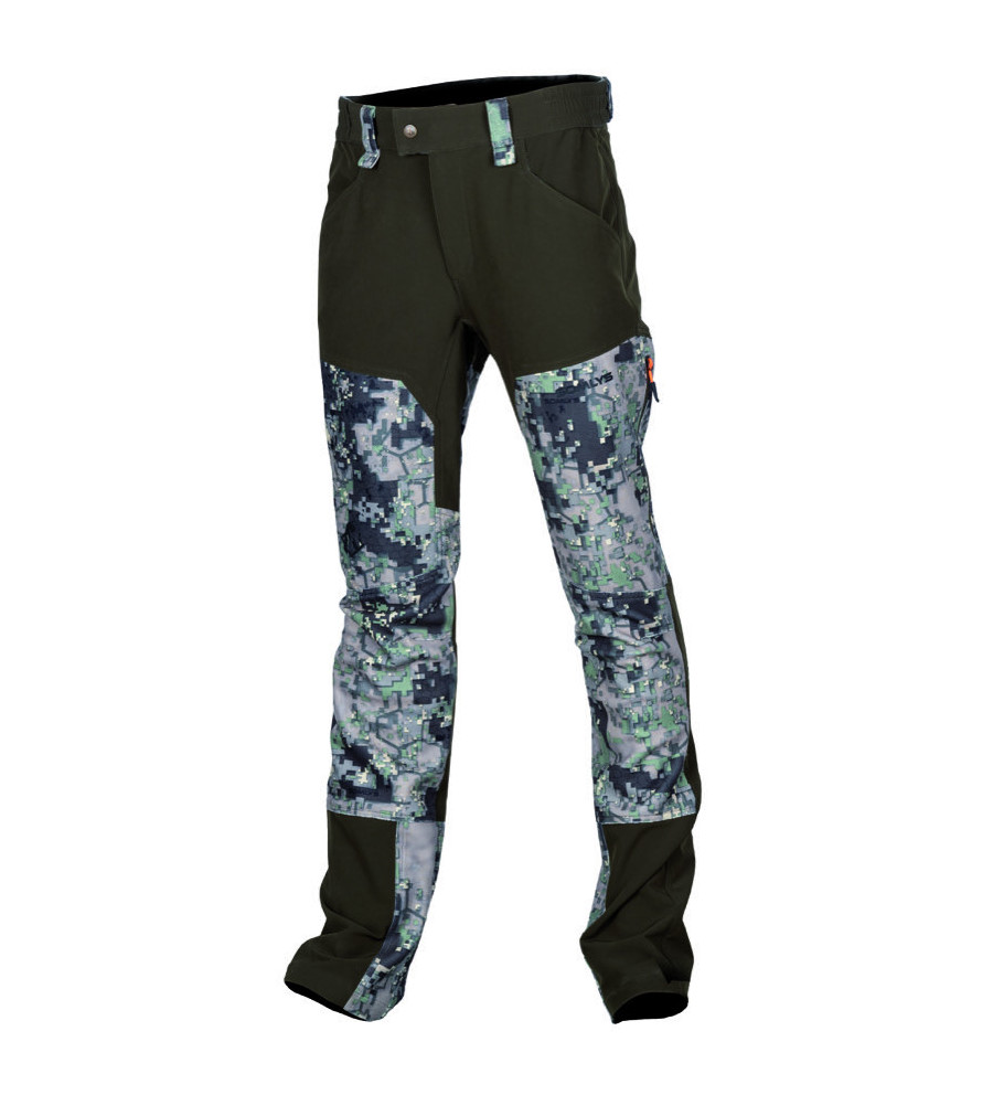 Pantalon stretch digital vert 