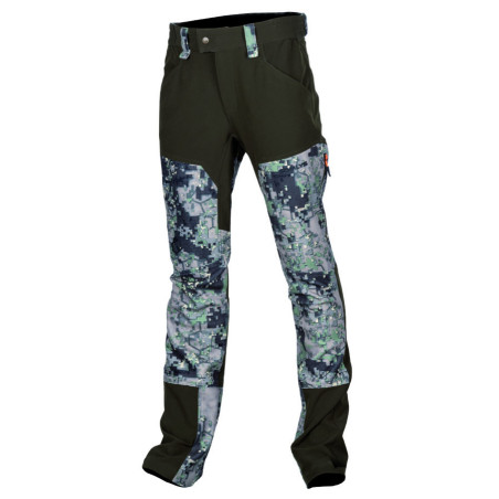 Pantalon stretch digital vert 