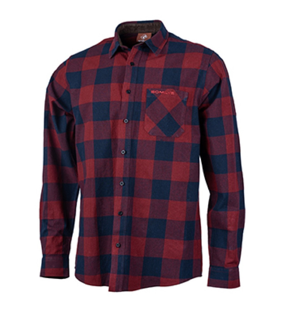 Chemise 100% coton carreaux rouge 