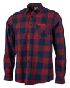 Chemise 100% coton carreaux rouge 