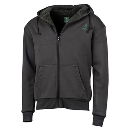 Sweat capuche zippé vert 