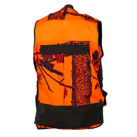 Gilet softshell camo orange/vert 