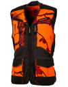 Gilet softshell camo orange/vert 