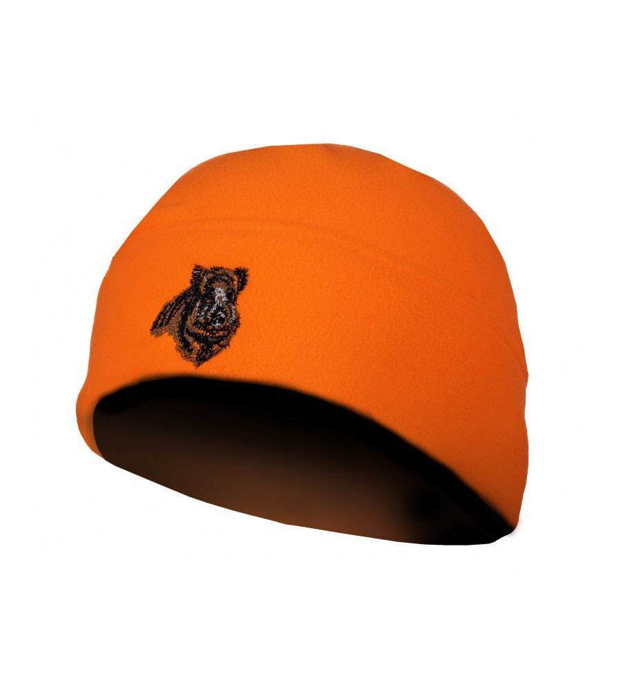 Bonnet polaire orange sanglier 