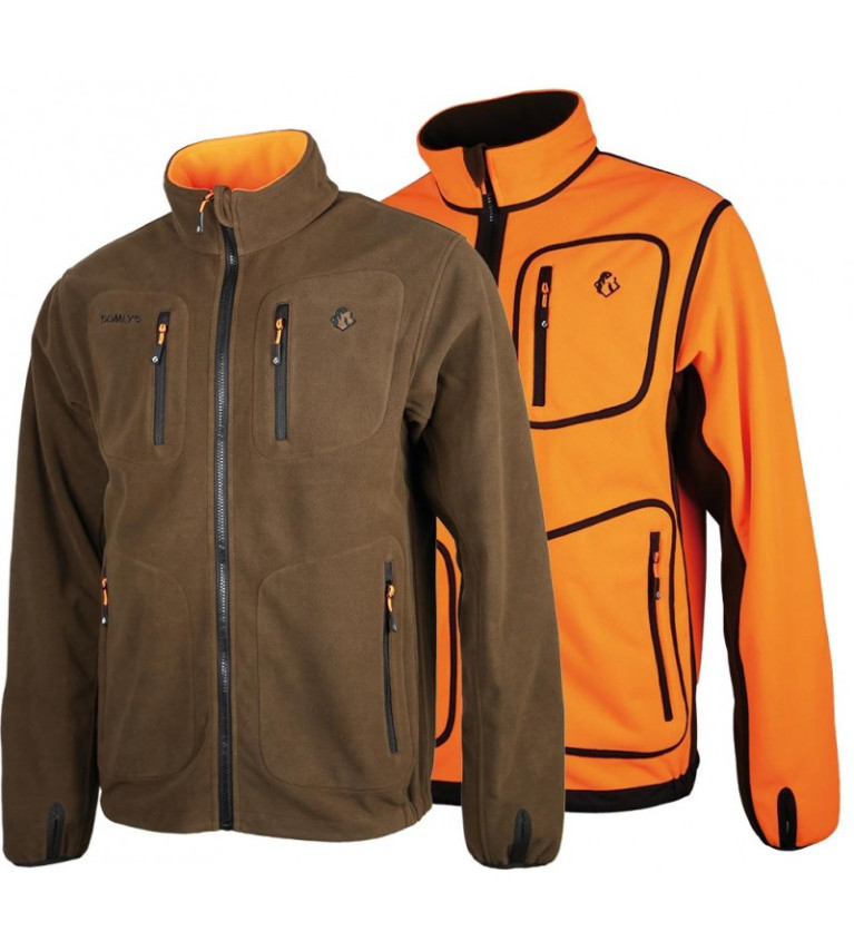 Veste Polar reverse orange/marron 