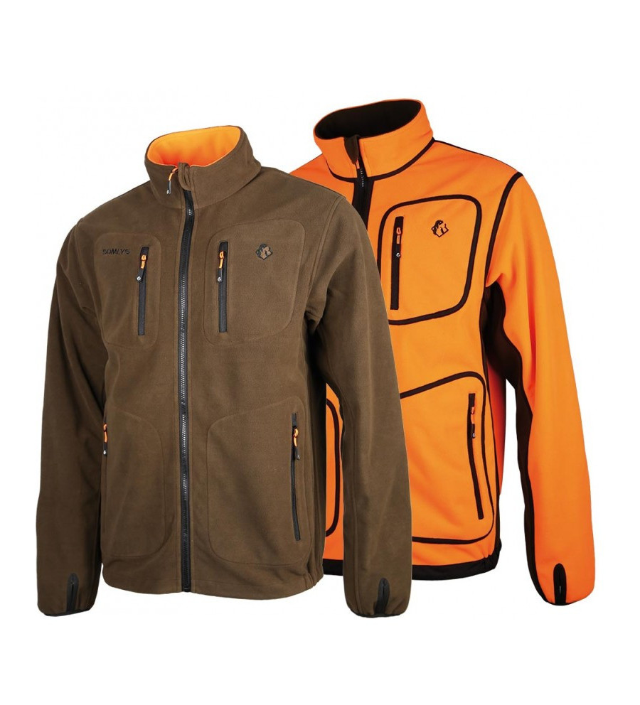 Veste Polar reverse orange/marron 