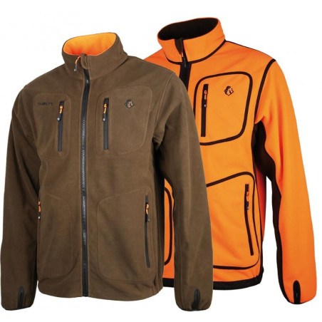 Veste Polar reverse orange/marron 